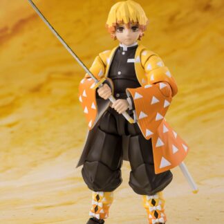 Figurine S.H. Figuarts - Demon Slayer- Figurine  Zenitsu Agatsuma - (14 cm) . Bandai Tamashii Nations