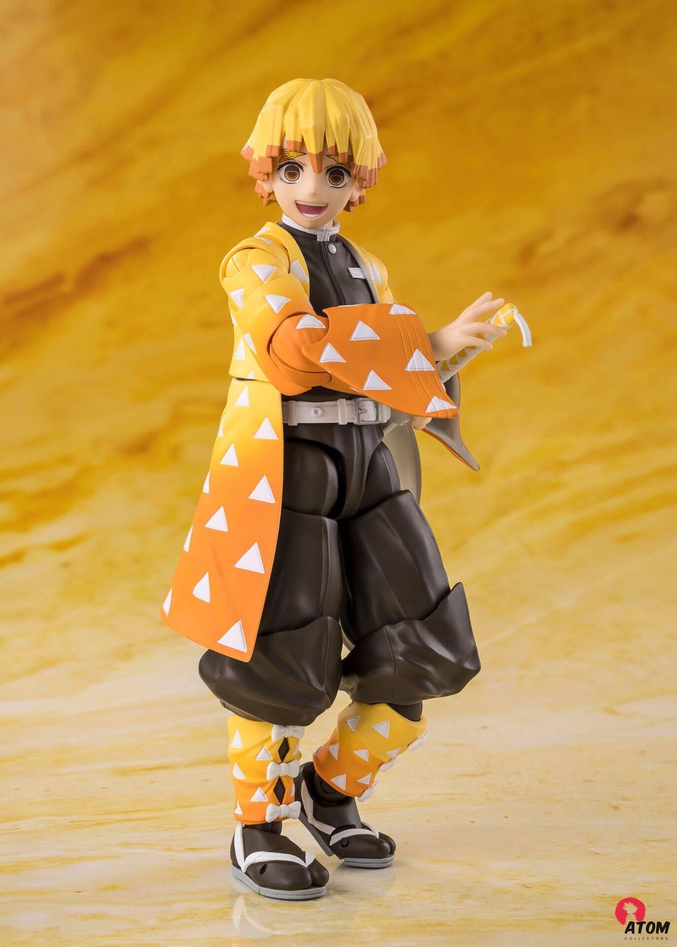 Figurine S.H. Figuarts - Demon Slayer- Figurine Zenitsu Agatsuma - (14 cm) . Bandai Tamashii Nations – Image 2