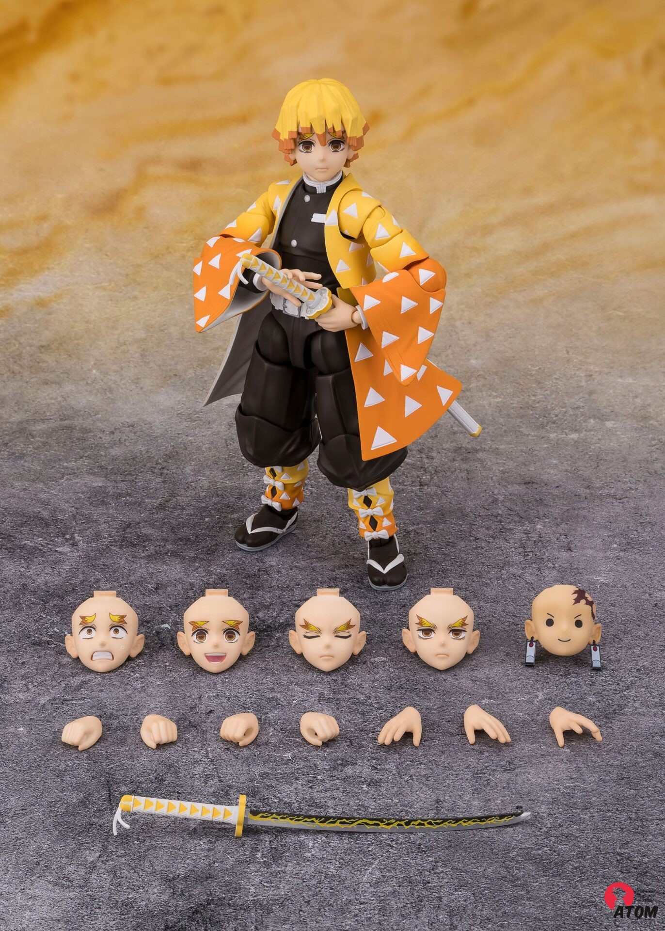Figurine S.H. Figuarts - Demon Slayer- Figurine Zenitsu Agatsuma - (14 cm) . Bandai Tamashii Nations – Image 6