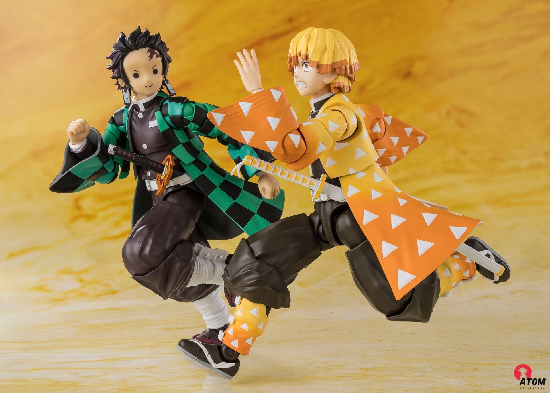 Figurine S.H. Figuarts - Demon Slayer- Figurine Zenitsu Agatsuma - (14 cm) . Bandai Tamashii Nations – Image 7