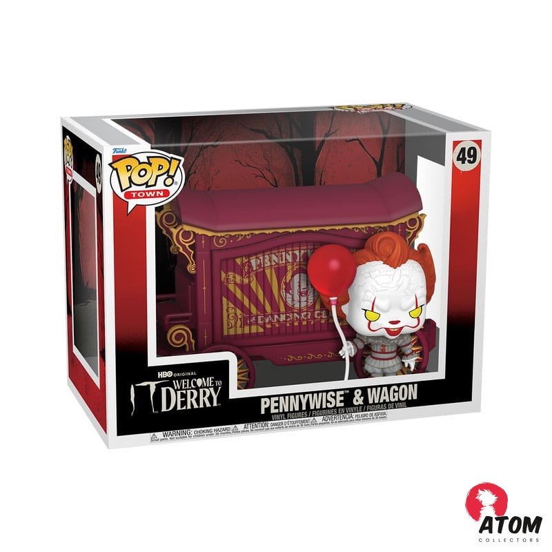 It -Welcome to Derry POP - Town Vinyl figurine - Pennywise & Wagon - 9 cm - Funko