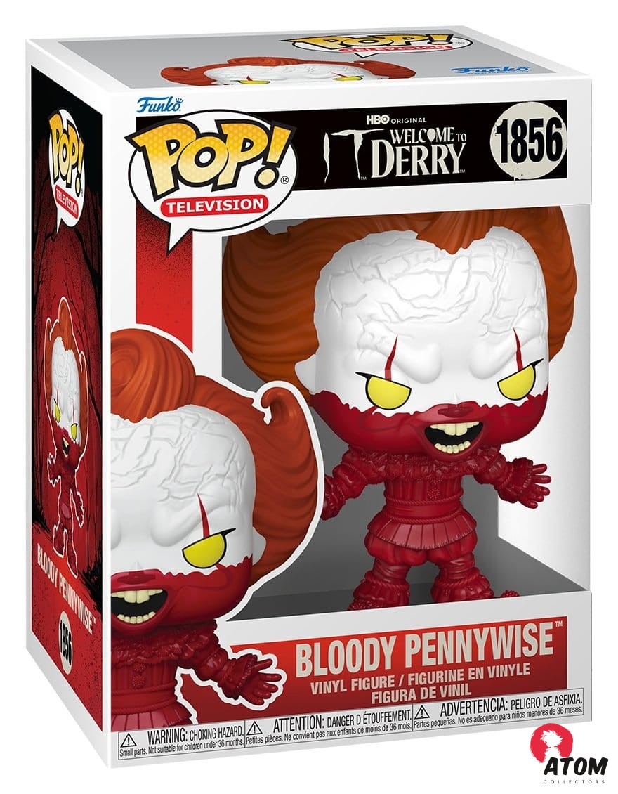 Ça : Bienvenue à Derry POP - Television Vinyl Figurine - Bloody Pennywise - 9 cm - Funko