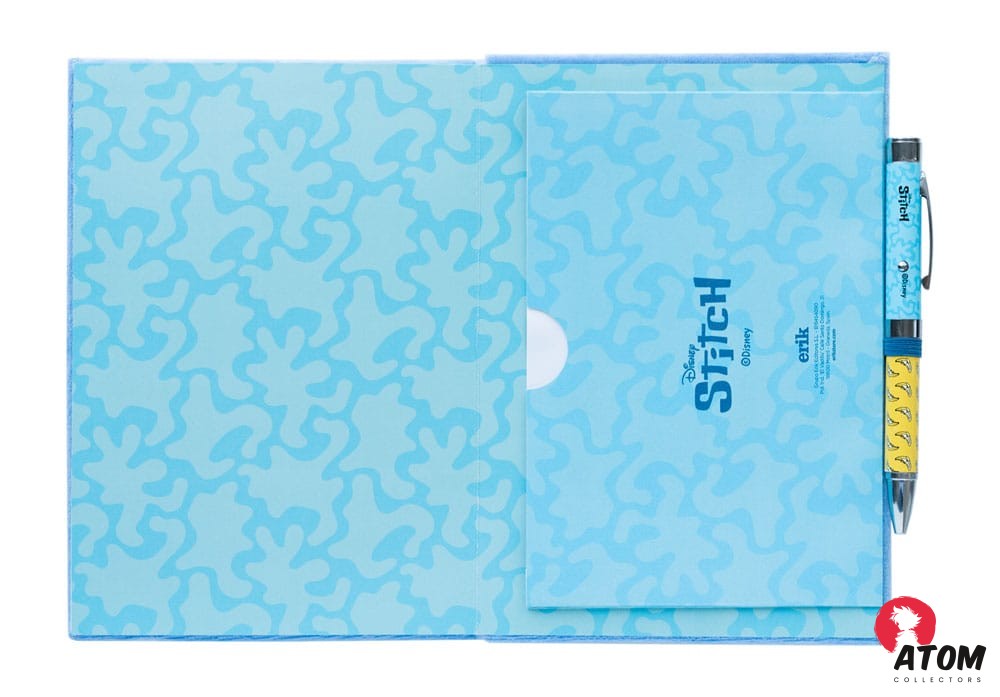 Stitch - Carnet de notes peluche A5 Premium avec un stylo Tropical - (16 cm x 21 cm) – Image 3