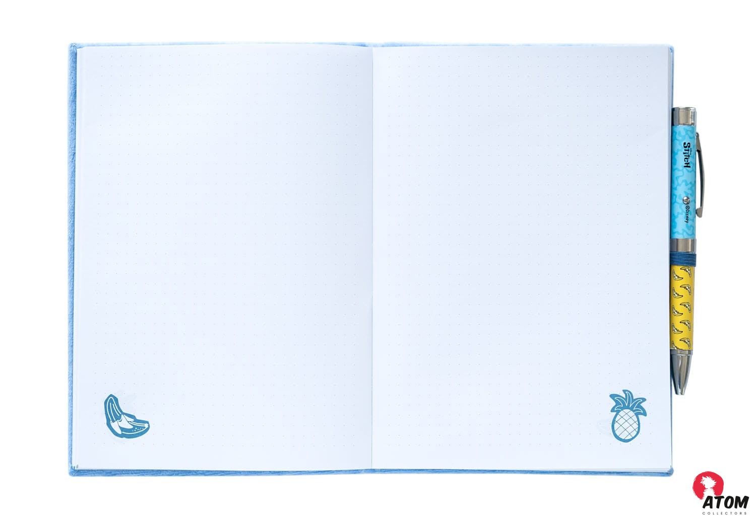Stitch - Carnet de notes peluche A5 Premium avec un stylo Tropical - (16 cm x 21 cm) – Image 4