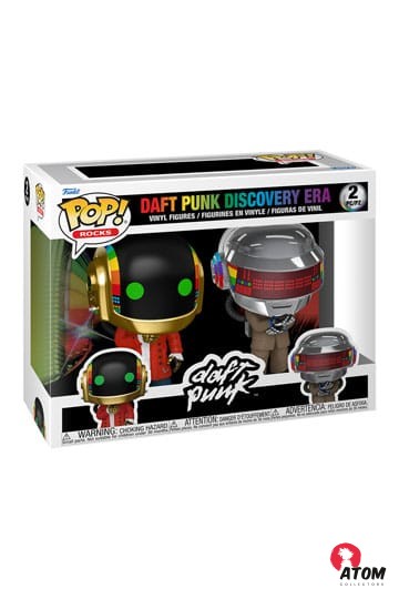 Daft Punk pack 2 POP! - Rocks Vinyl - Figurines Discovery (9 cm) - Funko