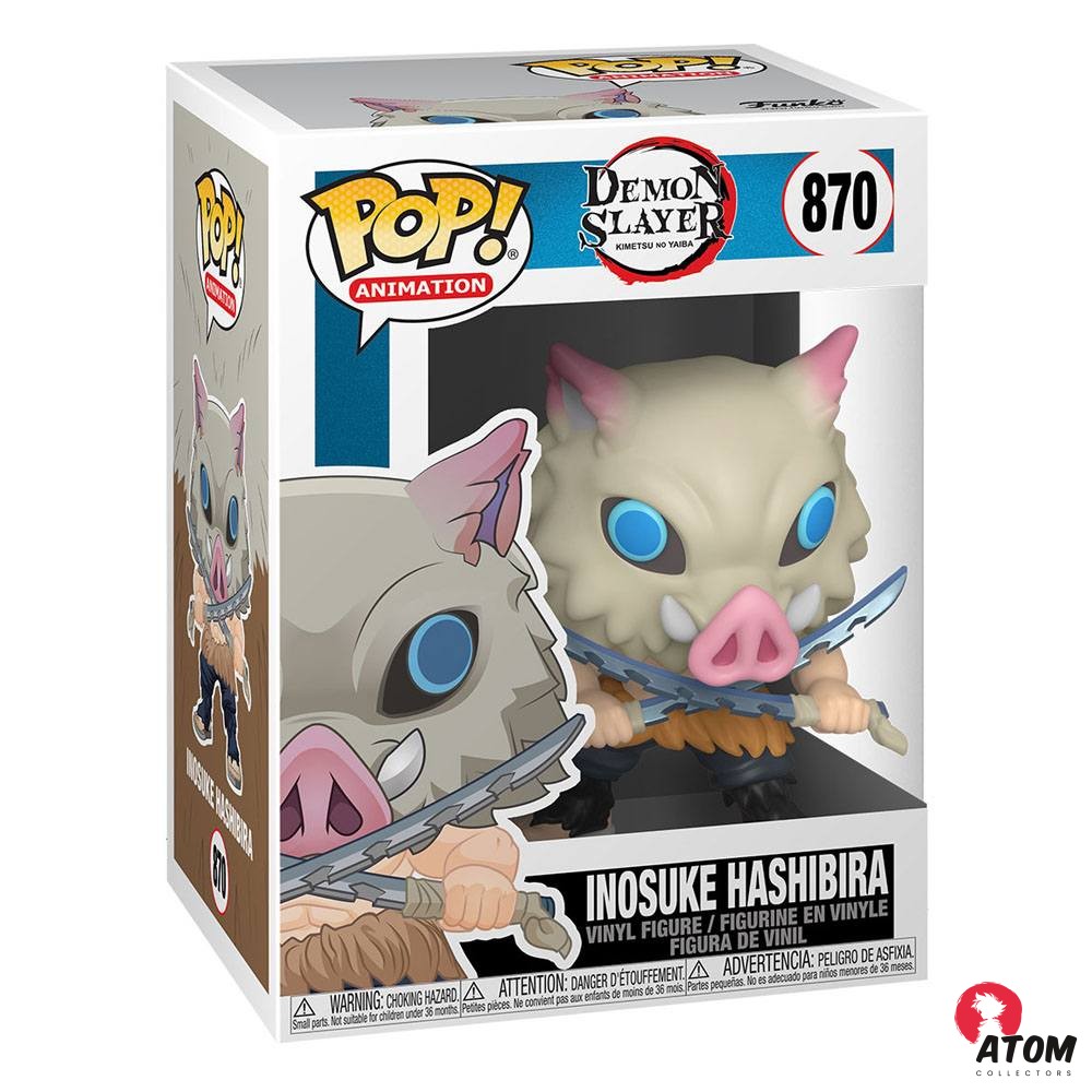 Demon Slayer - POP! - Figurine vinyle - Inosuke Hashibira - (9 cm) - Funko