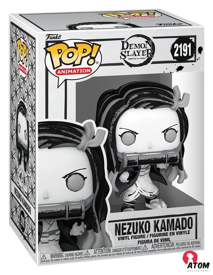 Demon Slayer : Kimetsu no Yaiba POP! Animation - Figurines vinyle - Nezuko (Sumi-Ink) - (9 cm) - Funko