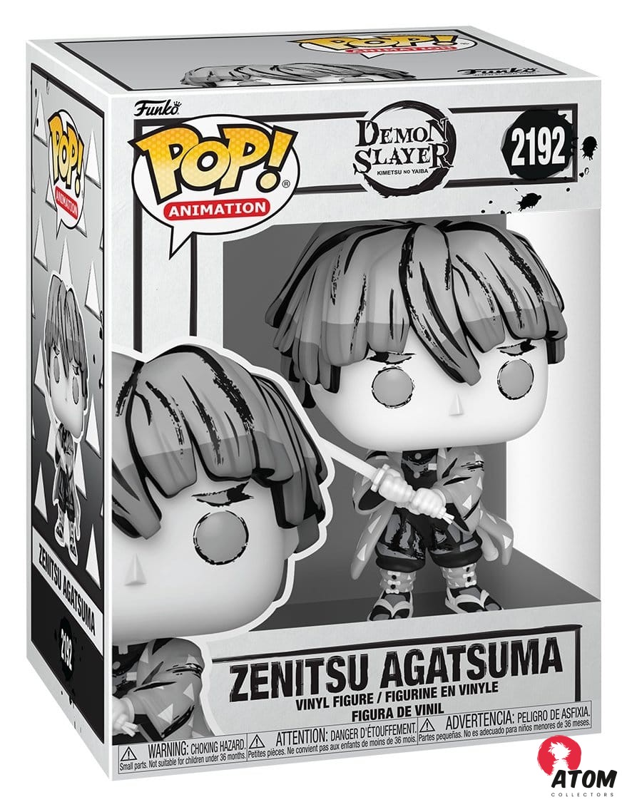 Demon Slayer : Kimetsu no Yaiba POP! Animation - Figurines vinyle - Zenitsu (Sumi-Ink) - (9 cm) - Funko