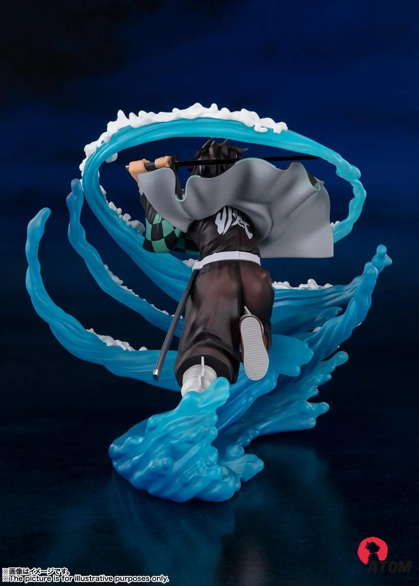 Figurine S.H. FiguartsZero - Demon Slayer- Statuette PVC Kimetsu no Yaiba - Tanjiro Kamado -Water Breathing - (15 cm) . Bandai Tamashii Nations – Image 2
