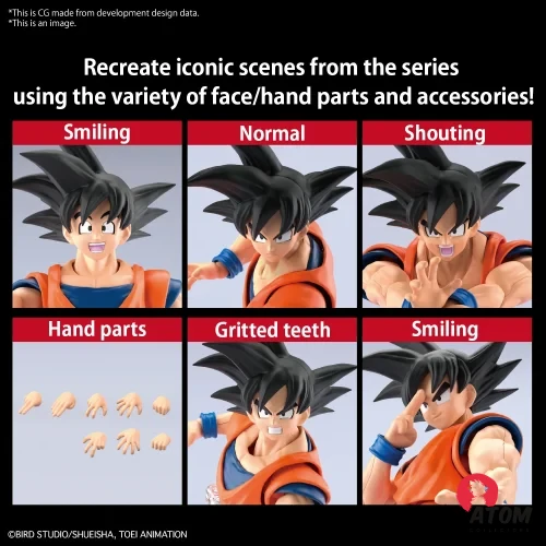 Dragon ball - Plastic Model Kit - Figurine Son Goku - Figure-rise Standard (New Spec Version) - (16 cm) - Bandai – Image 6