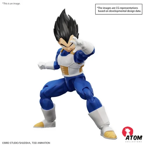 Dragon ball - Plastic Model Kit - Figurine Vegeta - Figure-rise Standard (New Spec Version) - (15 cm) - Bandai – Image 2