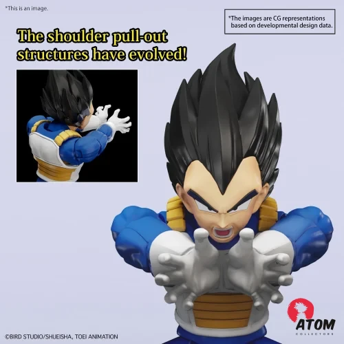 Dragon ball - Plastic Model Kit - Figurine Vegeta - Figure-rise Standard (New Spec Version) - (15 cm) - Bandai – Image 4