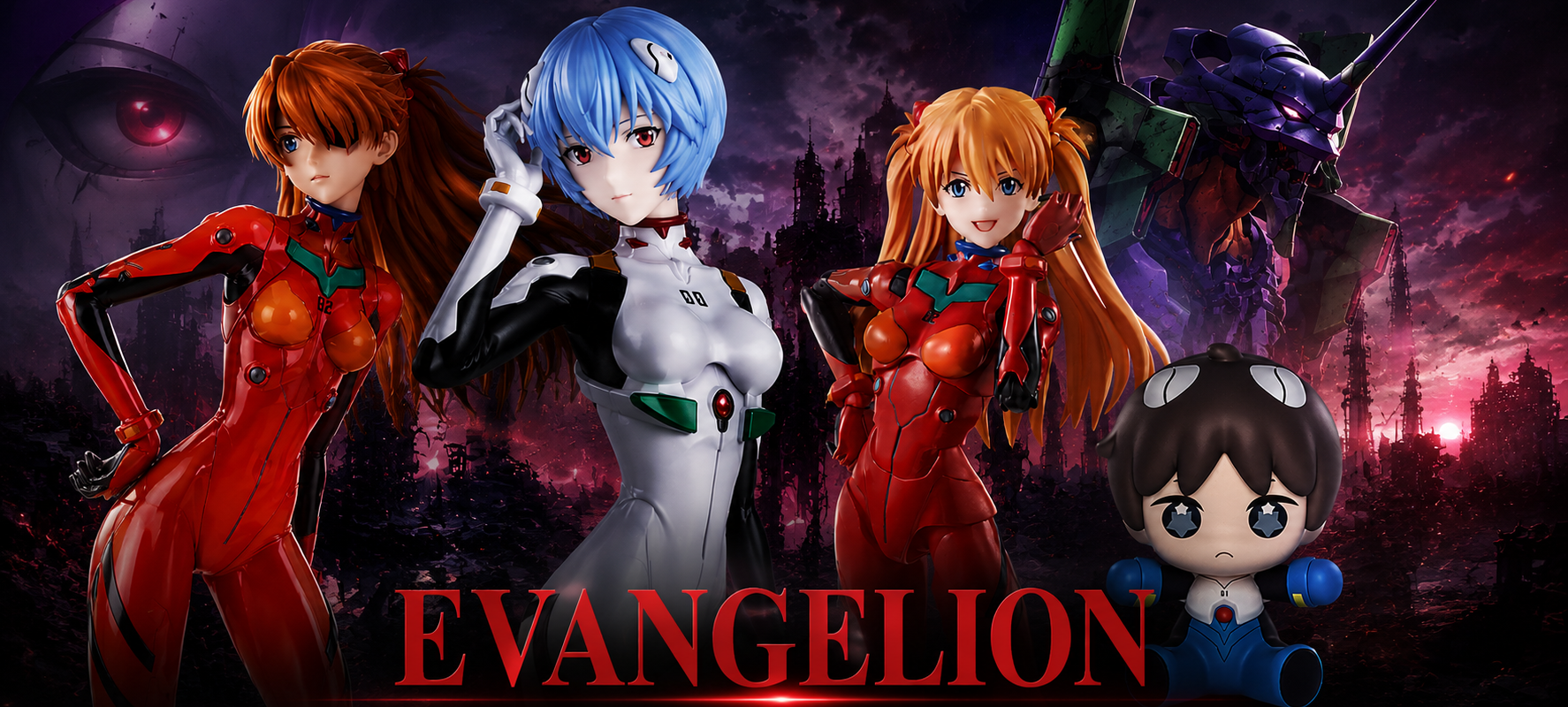 Les figurines EVANGELION chez ATOM Collectors