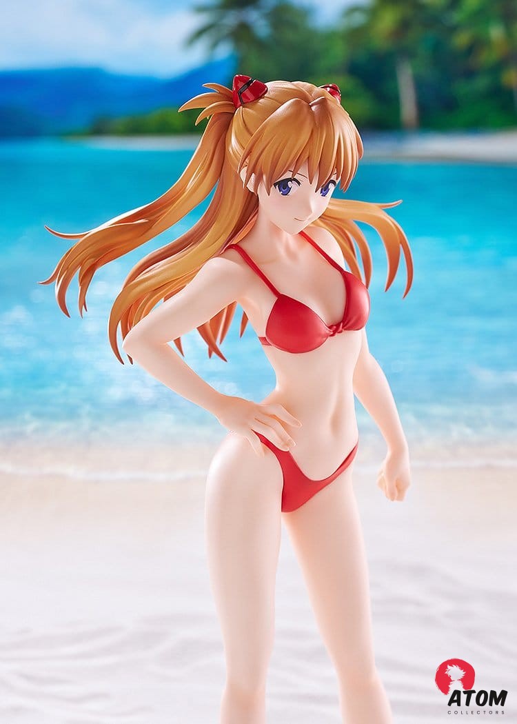 Rebuild of Evangelion - Statuette Pop Up Parade Beach Queens Asuka Shikinami Langley (Bikini Style) L Size - (23 cm.) – Image 4