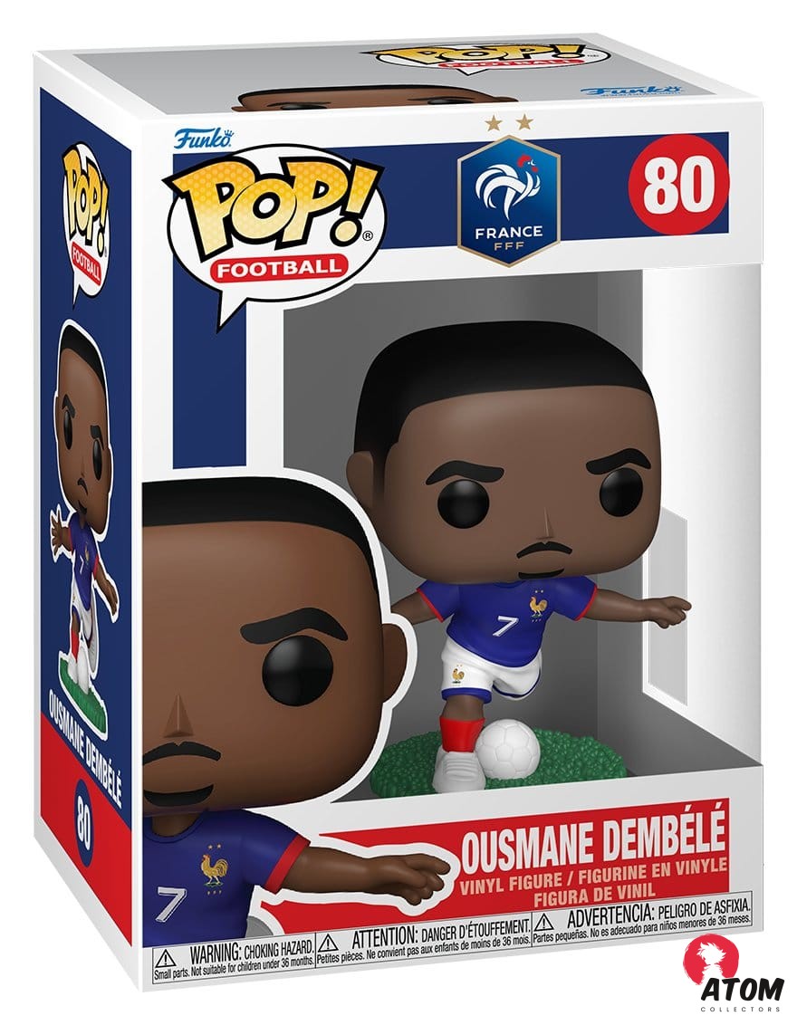 EFL POP - Football Vinyl Figurine France - Ousmane Dembele - 9 cm - Funko