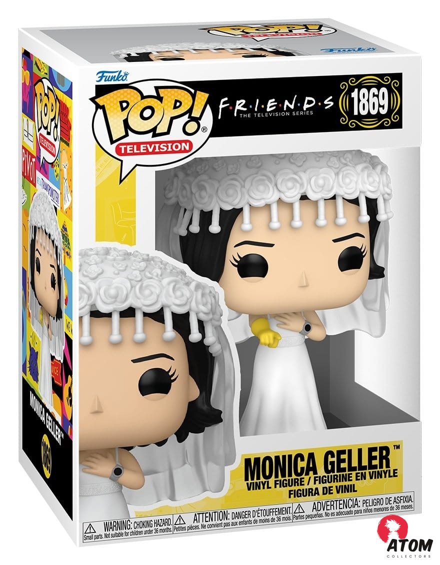 Figurine vinyle Friends POP! - TV Monica Geller (robe de mariée) - (9 cm) - Funko