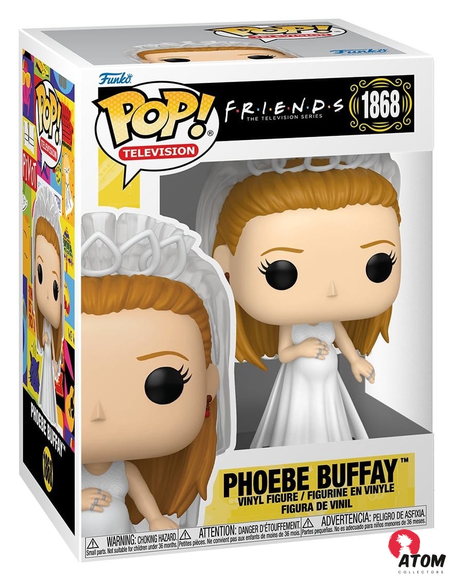 Figurine vinyle Friends POP! - TV Phoebe Buffay (robe de mariée) - (9 cm) - Funko