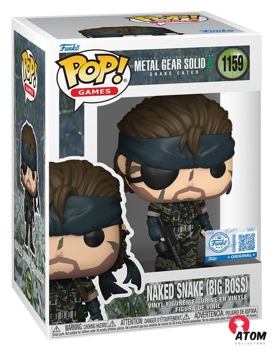 Metal Gear POP! - Games Vinyl - Figurine Metal Gear Solid 3 - Big Boss exclusive - (9 cm) - Funko