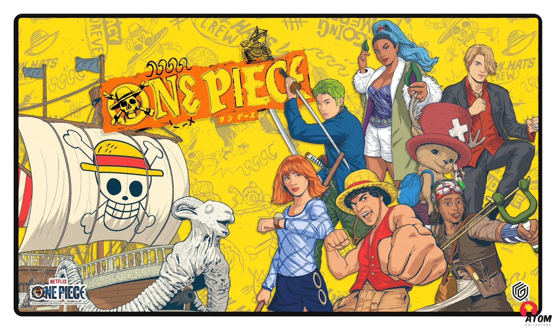 Ultimate Guard Play-Mat NETFLIX ONE PIECE - Crew - (61 x 35 cm)