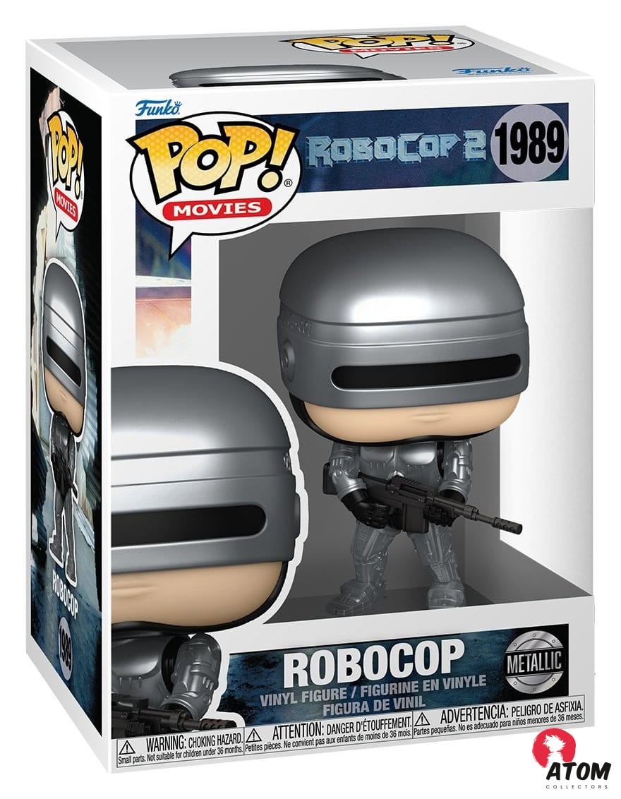 Robocop assortiment POP! Movies Vinyl figurines Robocop (Metallic) - 9 cm - Funko
