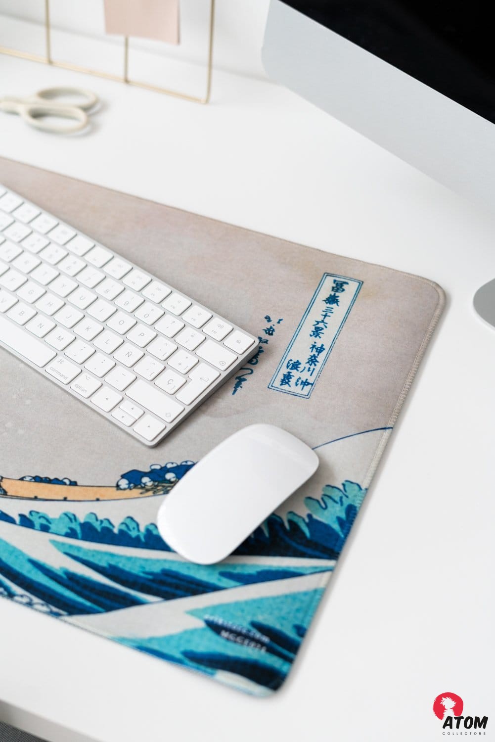 Hokusai La Grande Vague de Kanagawa - Tapis de Souris XL - (80 x 35 cm) – Image 5