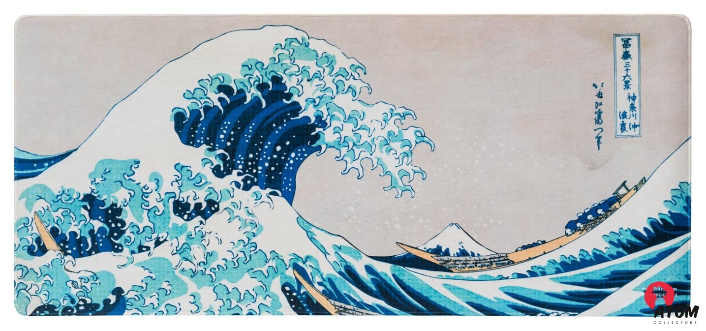 Hokusai La Grande Vague de Kanagawa - Tapis de Souris XL - (80 x 35 cm)