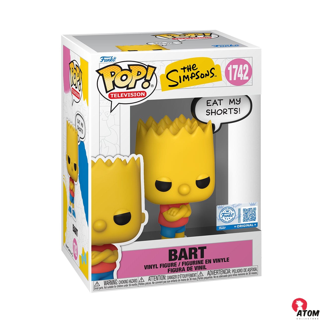 Simpsons Figurine POP! - Sayings Vinyl - Bart - (9 cm) - Funko