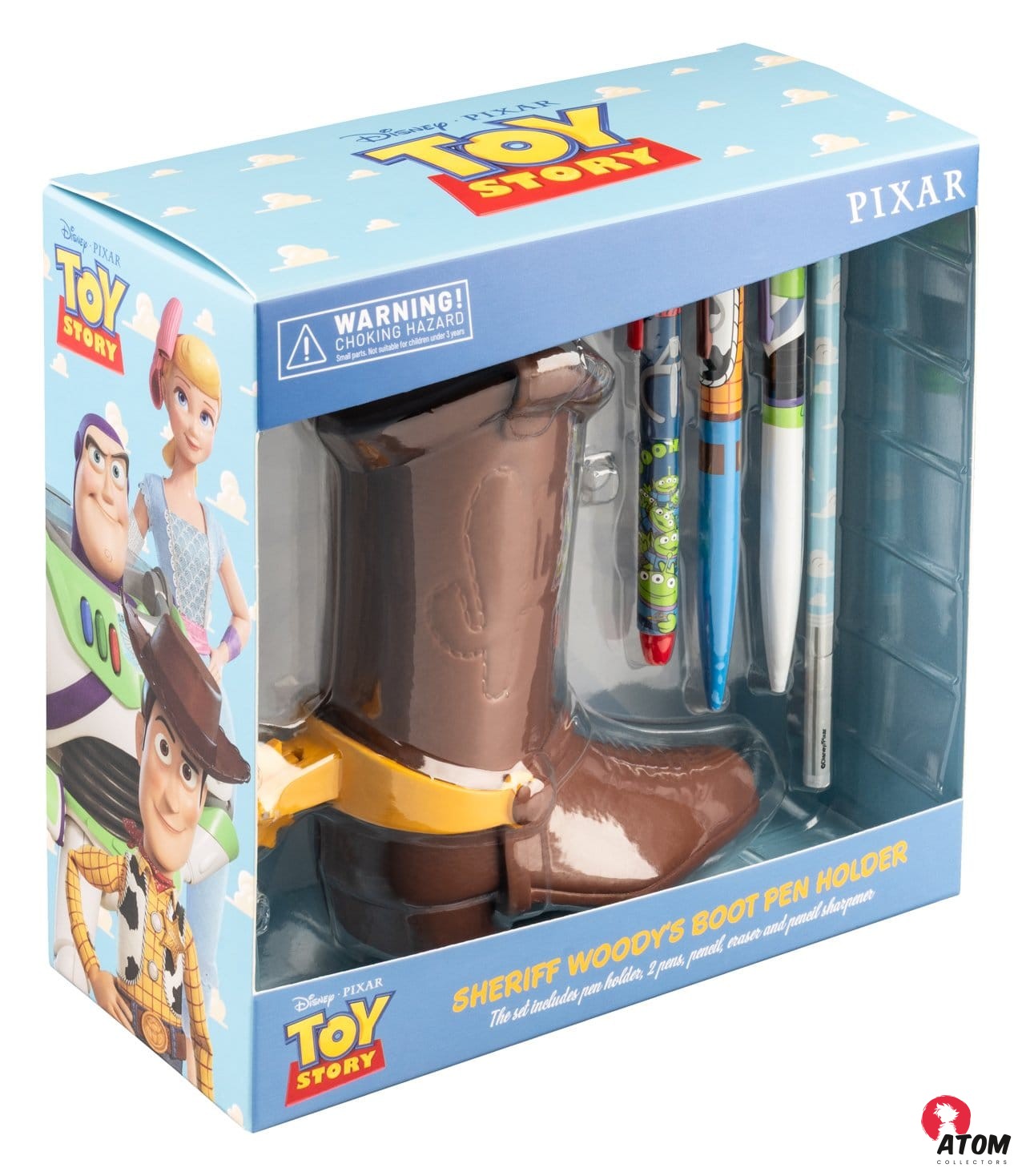 Disney Pixar - Toy Story - pot à crayons avec set de papeterie Botte de Woody - (16 cm) – Image 5