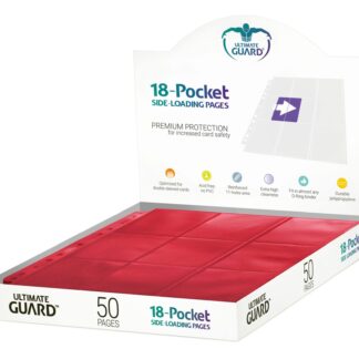 Ultimate Guard - 18-Pocket Pages Side-Loading (50) - Red