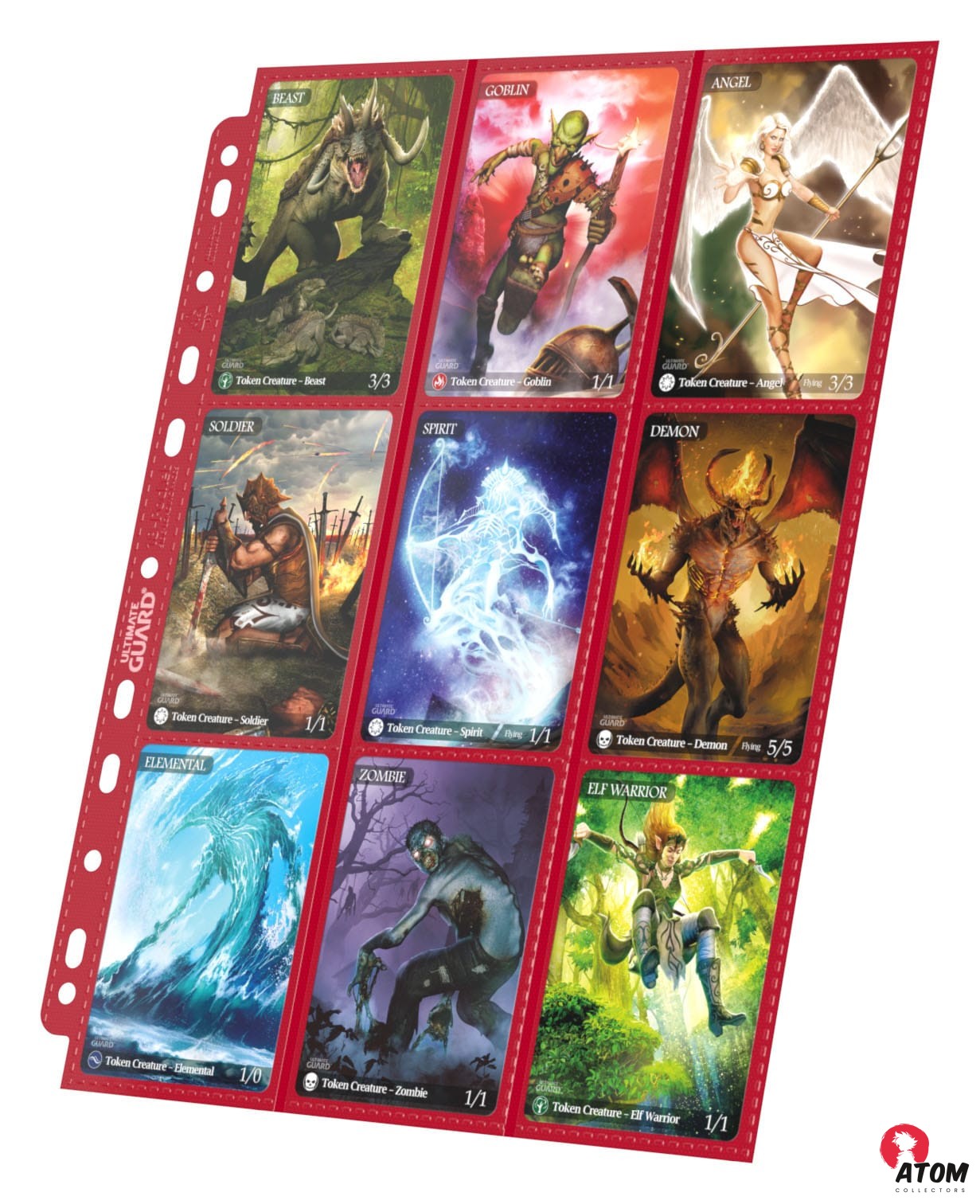 Ultimate Guard - 18 Pocket Pages Side-Loading (10) - Red – Image 2
