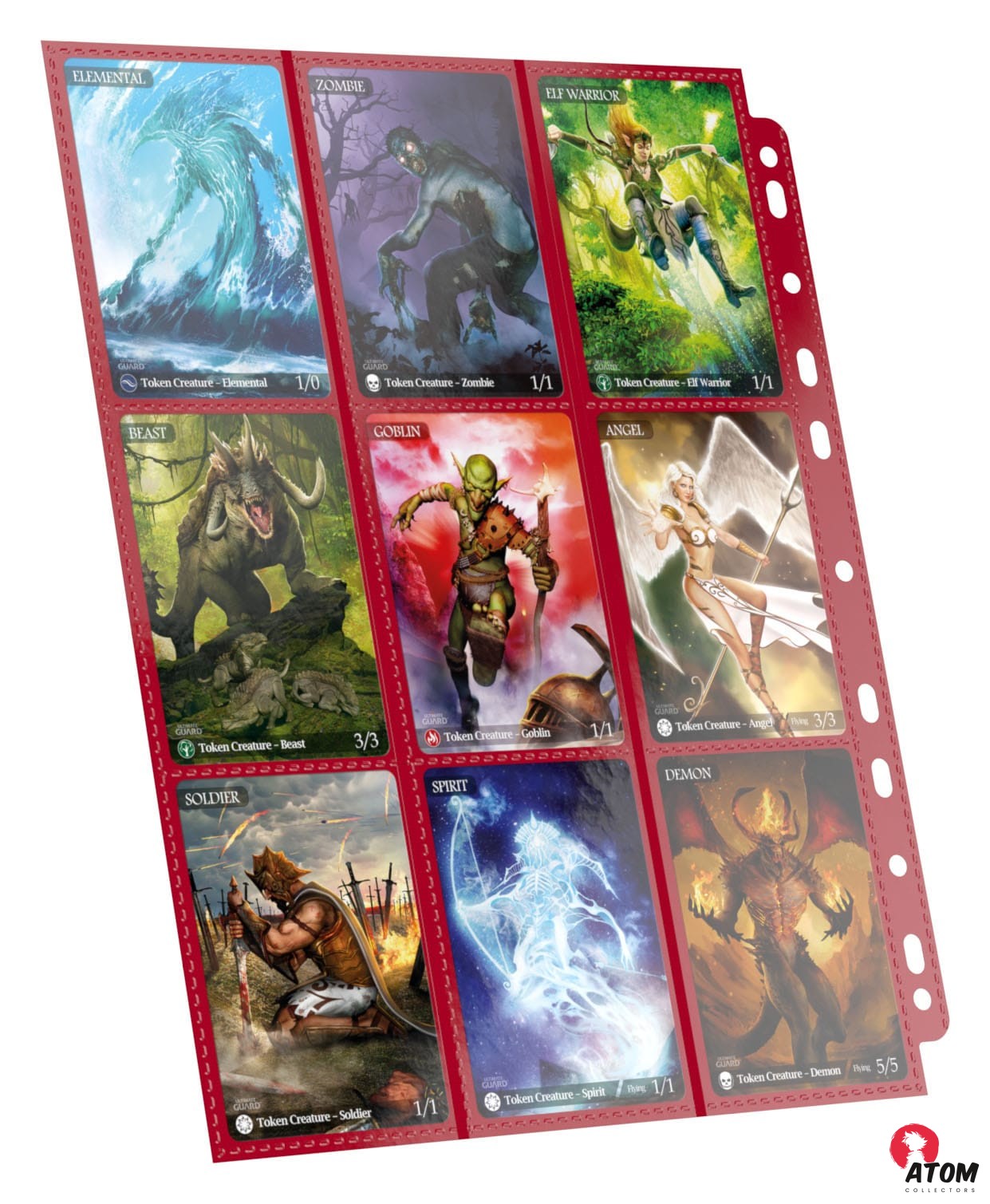 Ultimate Guard - 18 Pocket Pages Side-Loading (10) - Red – Image 3