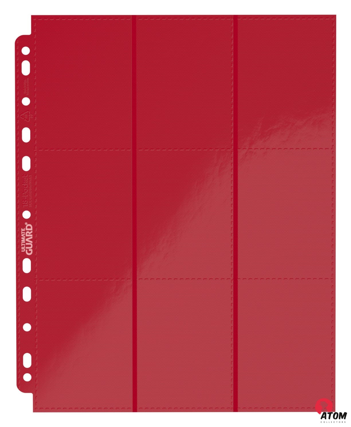 Ultimate Guard - 18 Pocket Pages Side-Loading (10) - Red – Image 5