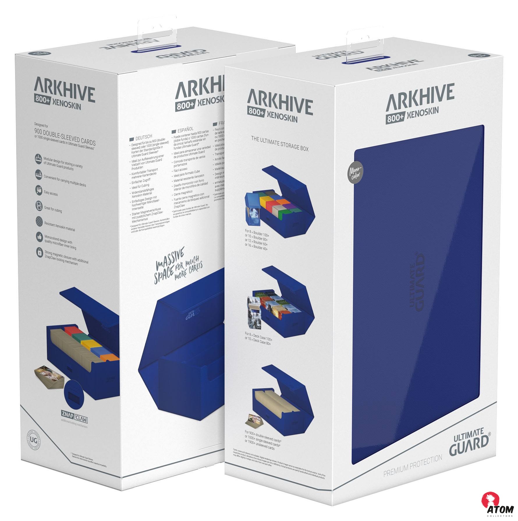 Ultimate Guard - Arkhive 800+ XenoSkin Monocolor - Bleu – Image 15