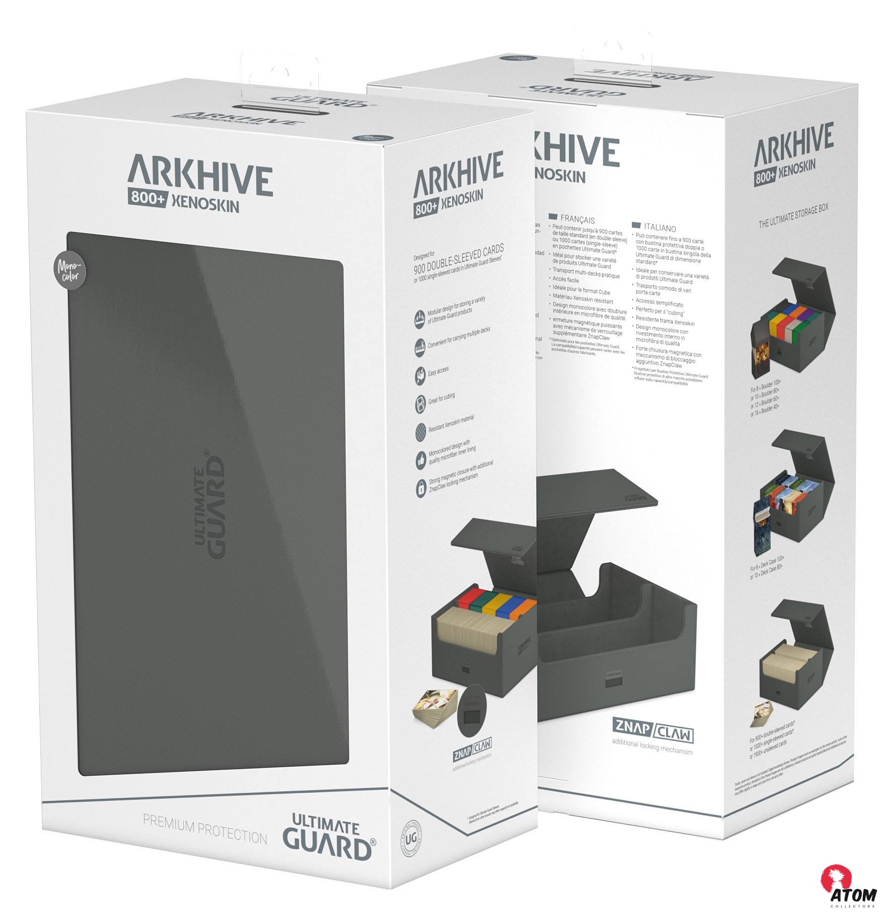 Ultimate Guard - Arkhive 800+ XenoSkin Monocolor - Gris – Image 13