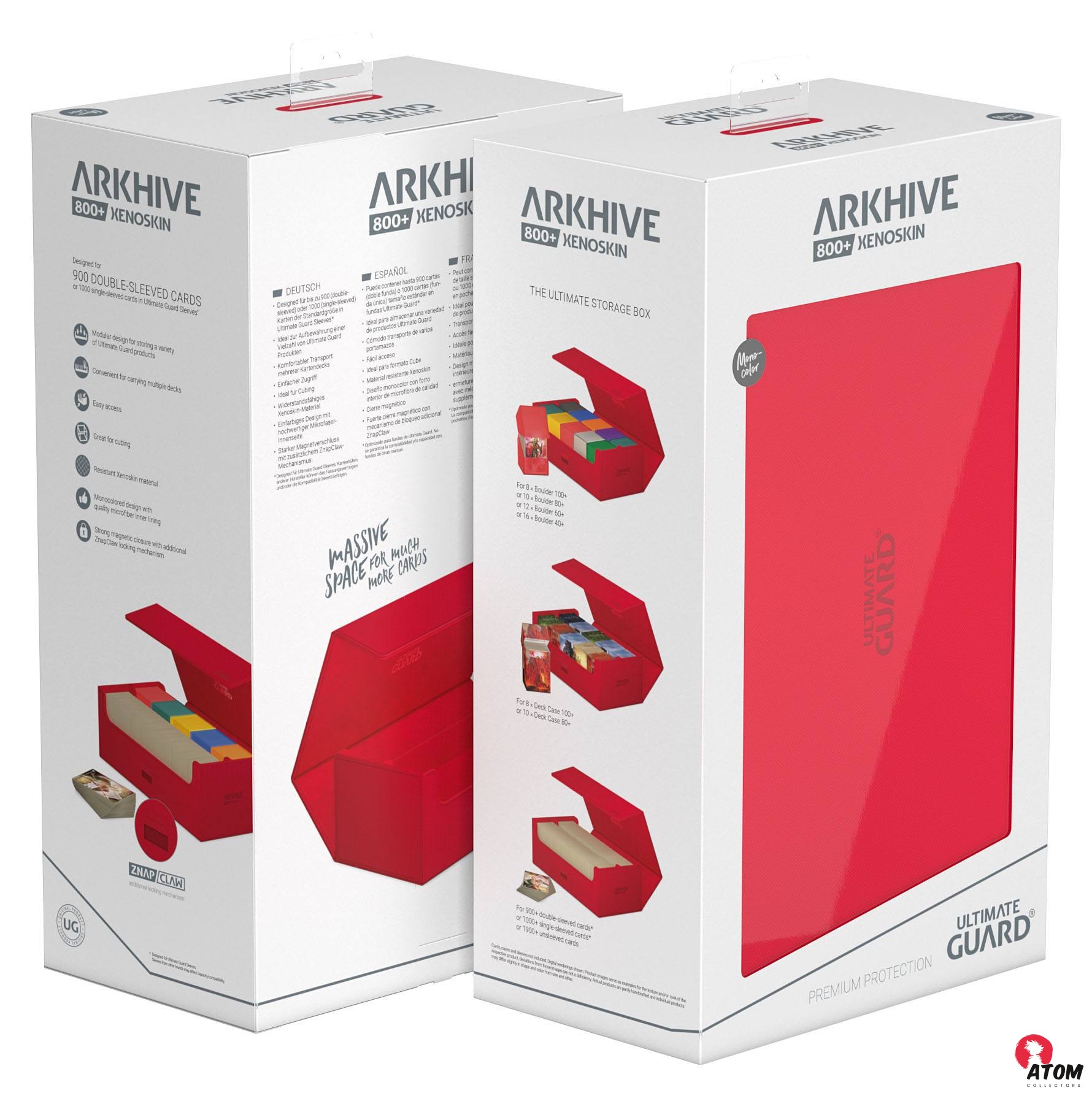 Ultimate Guard - Arkhive 800+ XenoSkin Monocolor - Rouge – Image 13