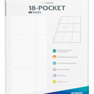 Classeur Ultimate Guard à 18 pochettes - chargement latéral (10) - Blanc