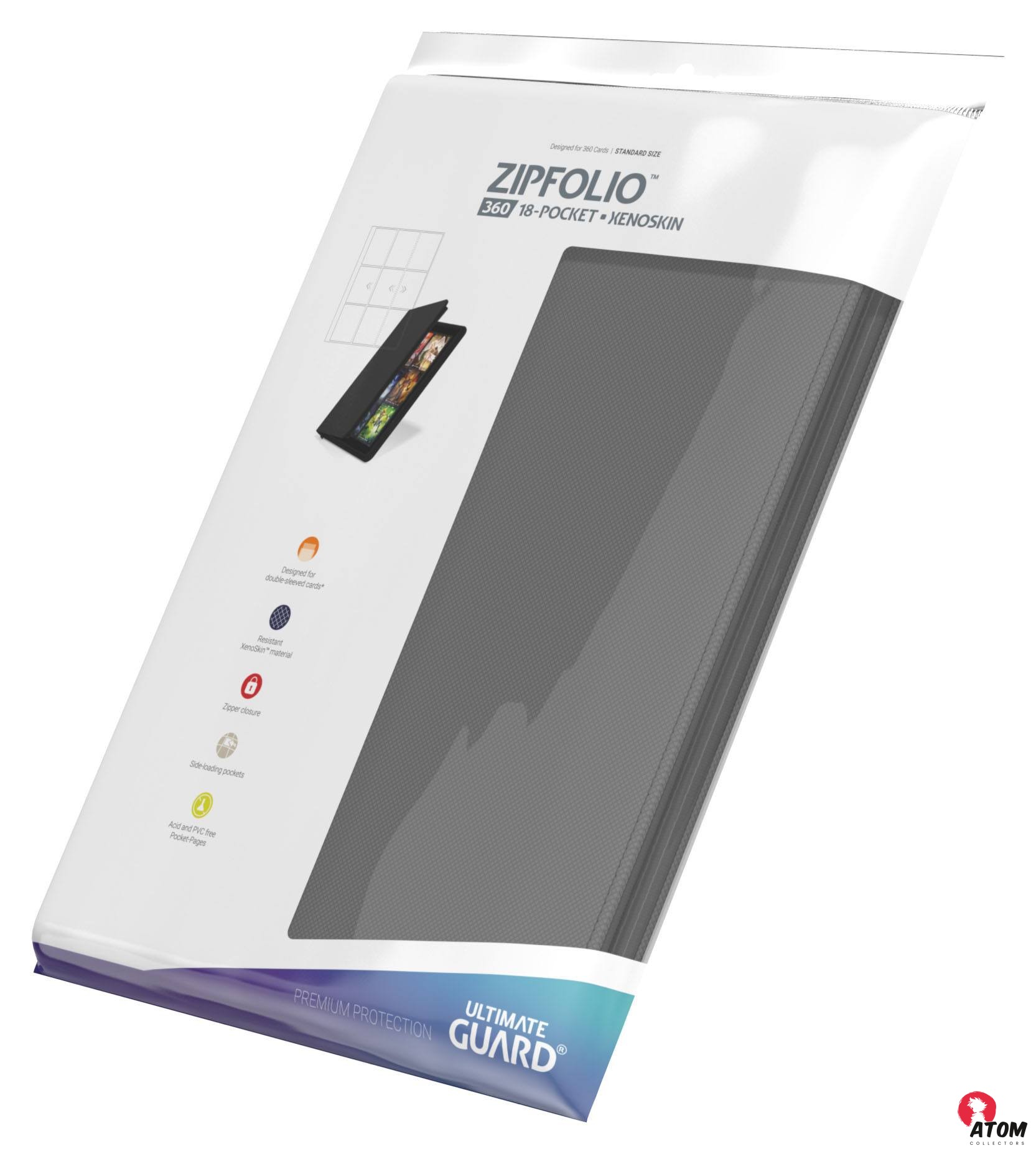 Ultimate Guard - Zipfolio 360 18-Pocket Xenoskin - Grey – Image 9