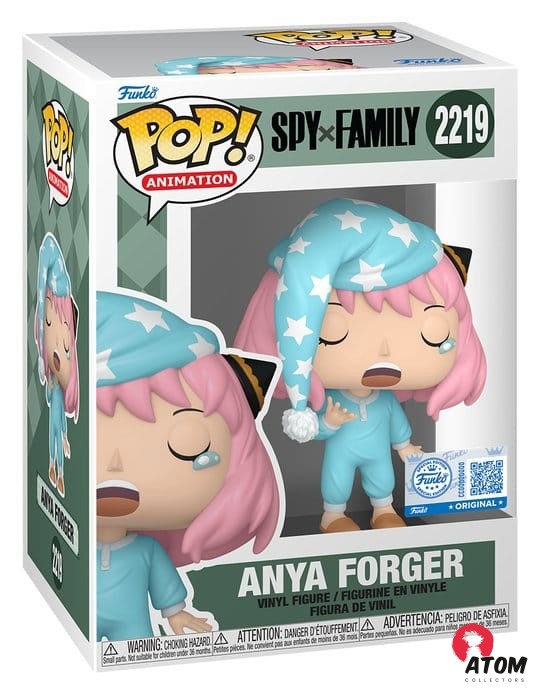 Spy x Family POP! - Animation Vinyl - figurines Anya Forger (Pajamas) - (9 cm) - Funko