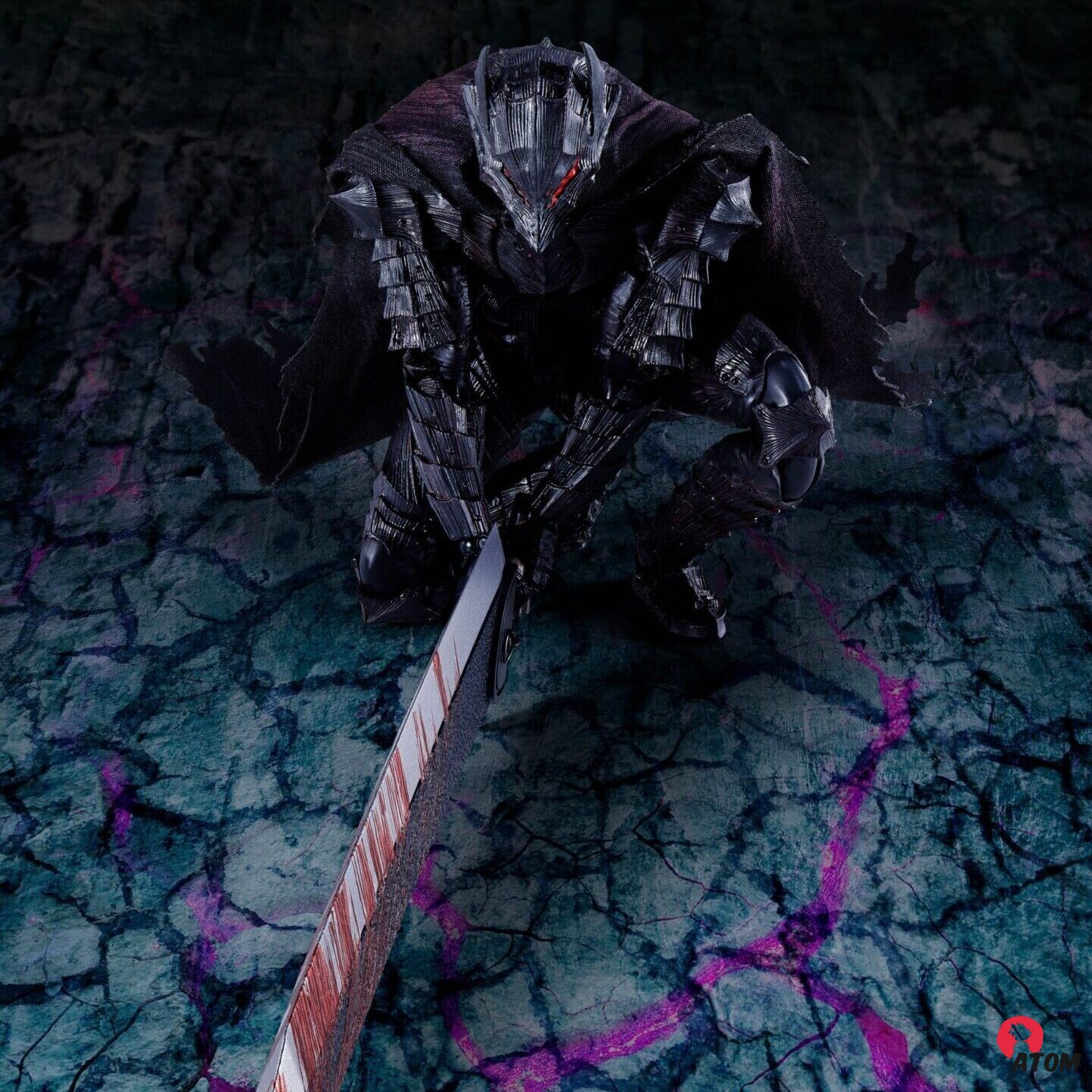 Figurine S.H. Figuarts Berserk - Guts - Heat of Passion Battle Version - Armure de Berserker) (16cm). Bandai Tamashii Nations