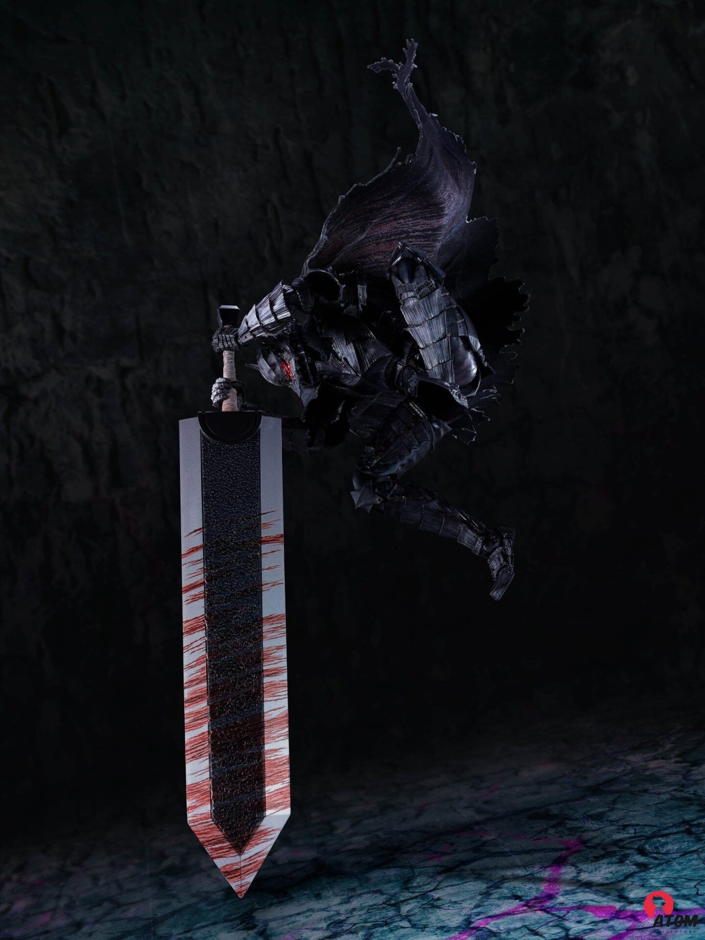 Figurine S.H. Figuarts Berserk - Guts - Heat of Passion Battle Version - Armure de Berserker) (16cm). Bandai Tamashii Nations – Image 10