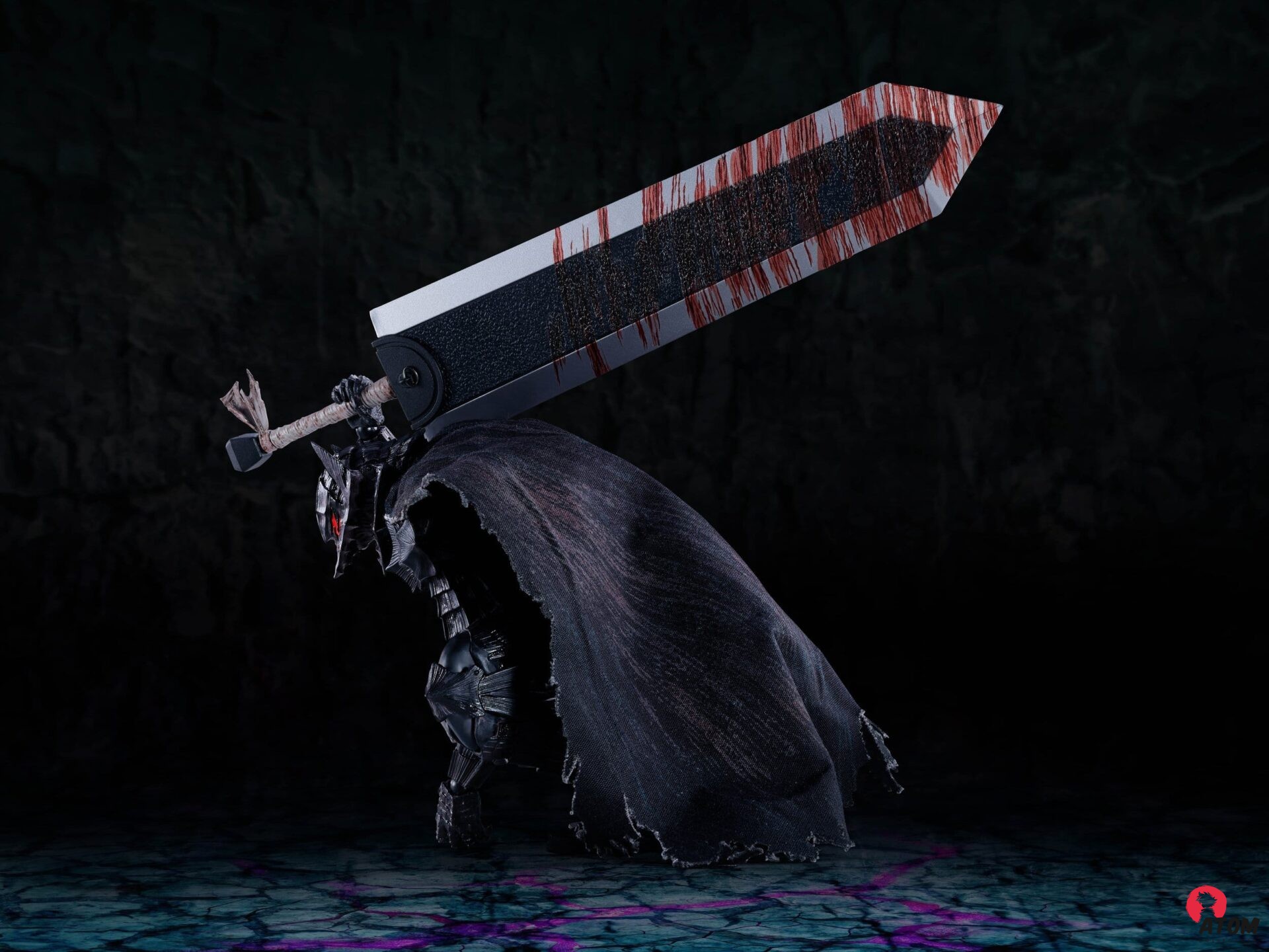 Figurine S.H. Figuarts Berserk - Guts - Heat of Passion Battle Version - Armure de Berserker) (16cm). Bandai Tamashii Nations – Image 9