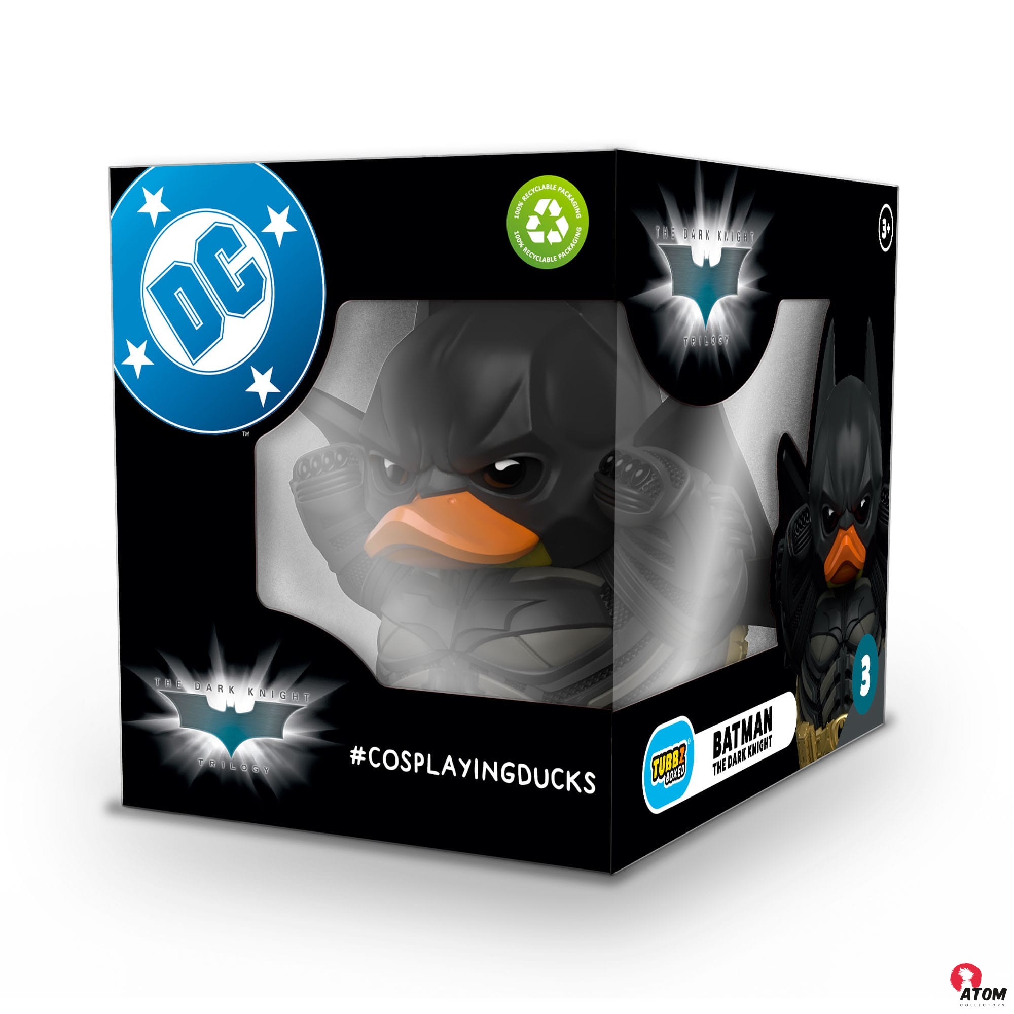 Figurine DC Comics - Tubbz Batman The Dark Knight en PVC- édition en boîte - (10 cm) - Numskull