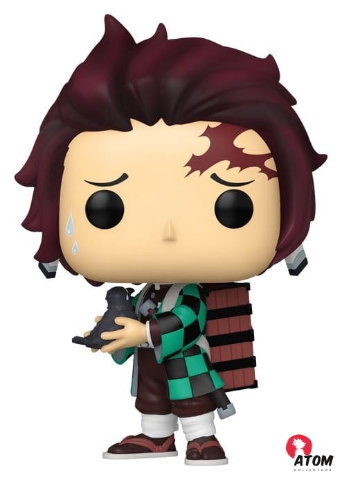 Demon Slayer : Kimetsu no Yaiba POP! Animation Vinyl - Figurine Tanjiro w/Crow - (9 cm) - Funko – Image 2