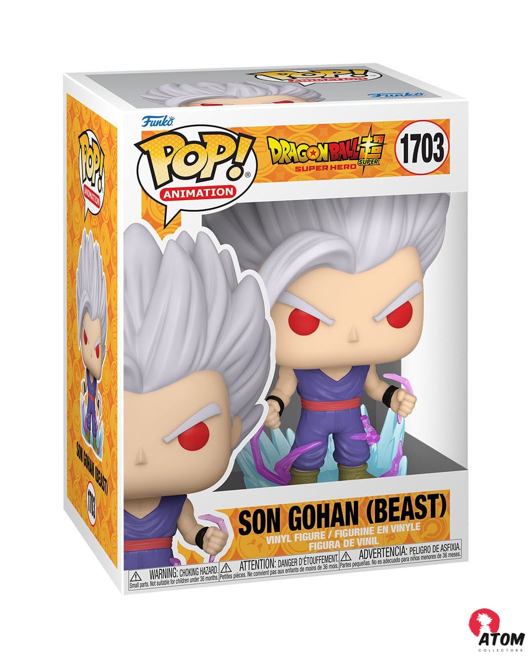 Dragon Ball Super - Super Hero POP! - Animation Vinyl figurines Gohan Beast - (9 cm) - Funko