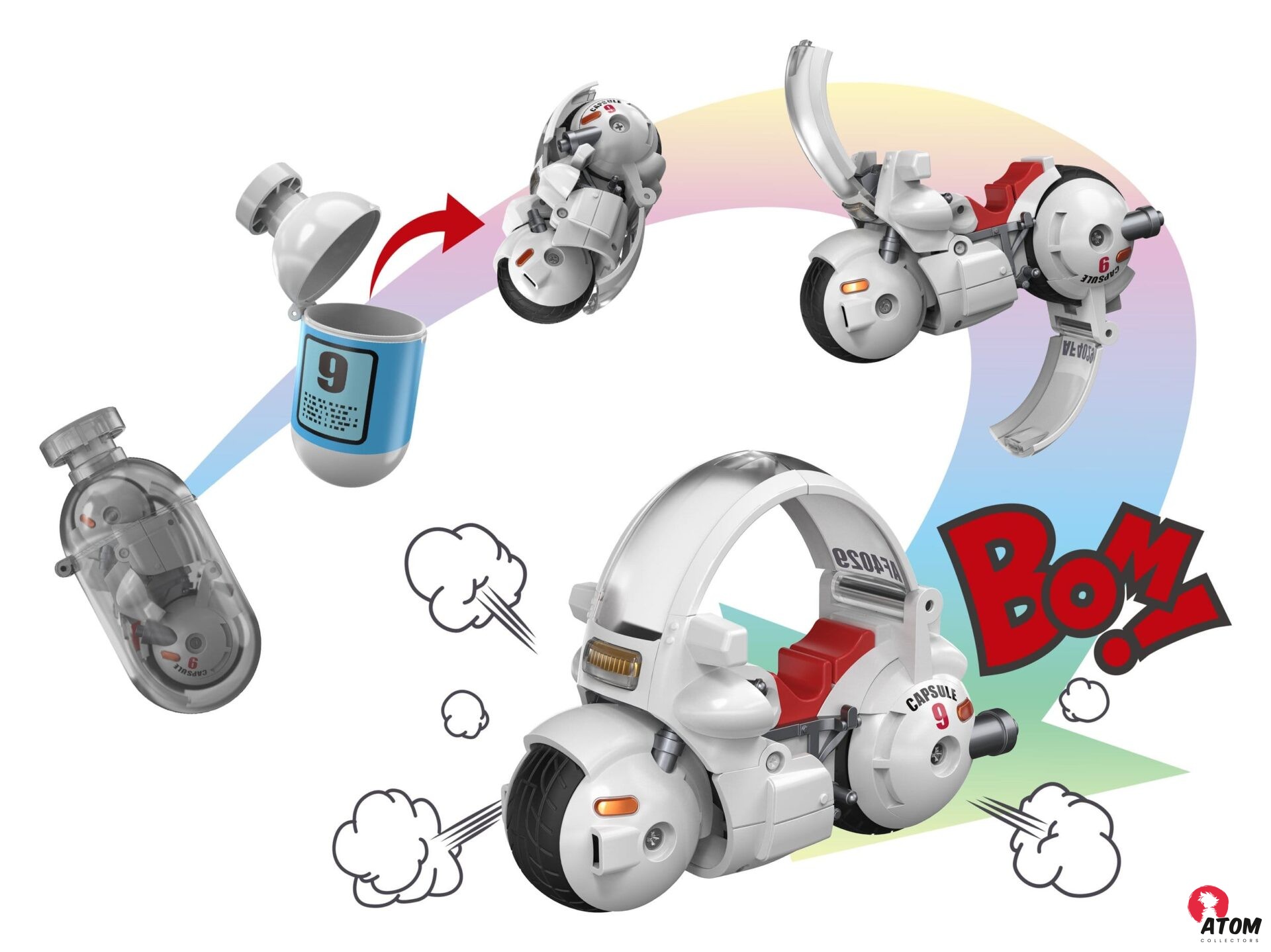 Dragon Ball - Changearts Capsule Hoi-Poi No. 9 - Bulma's Motorcycle - Tamashii Nation – Image 8