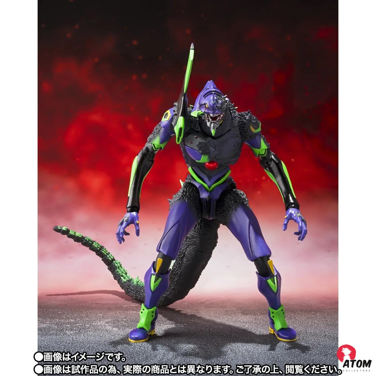 Figurine S.H.MonsterArts Evangelion Test Type-01 G Awakening Form (15cm) Bandai Tamashii Nations – Image 3