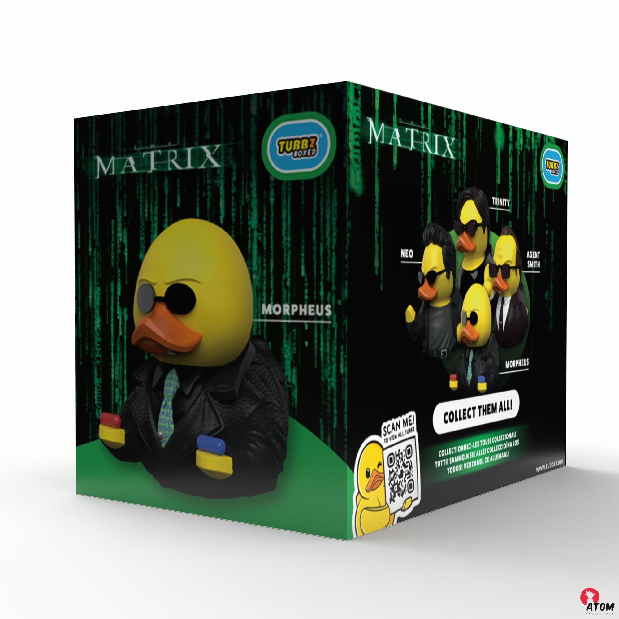 Figurine Matrix - Tubbz Morpheus en PVC- édition en boîte - (10 cm) - Numskull – Image 3