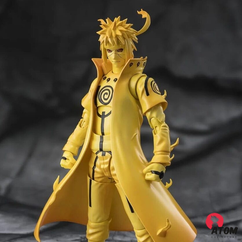 Figurine S.H. Figuarts - Naruto - Figurine Minato Namikaze - Kurama Link Mode - (15 cm) . Bandai Tamashii Nations