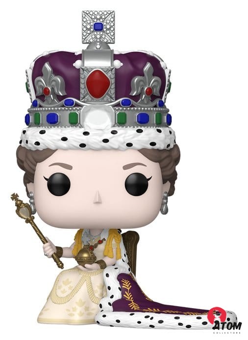 Queen Elizabeth II POP! - Premium Vinyl - Figurine 100th- Queen Elizabeth II (Coronation) - (9 cm) - Funko – Image 2