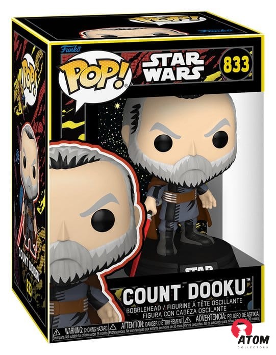 Star Wars - POP! - Vinyl Figurine Count Dooku (Retro) - (9 cm) - Funko